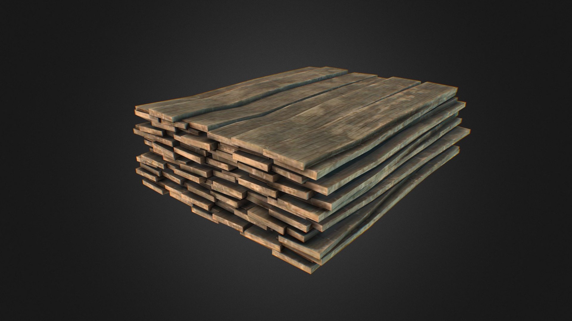 Pile of Planks 3d model