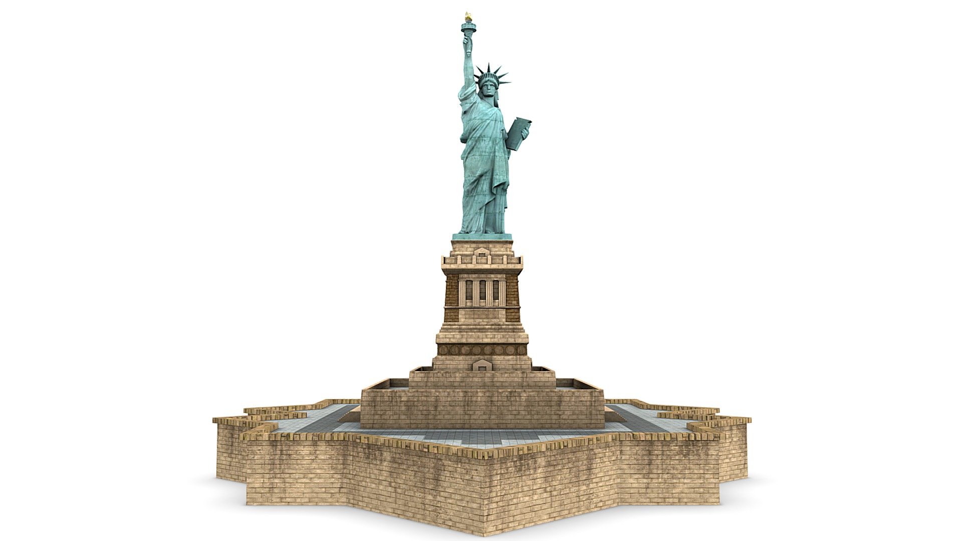 Statue Of Liberty New York 3d model