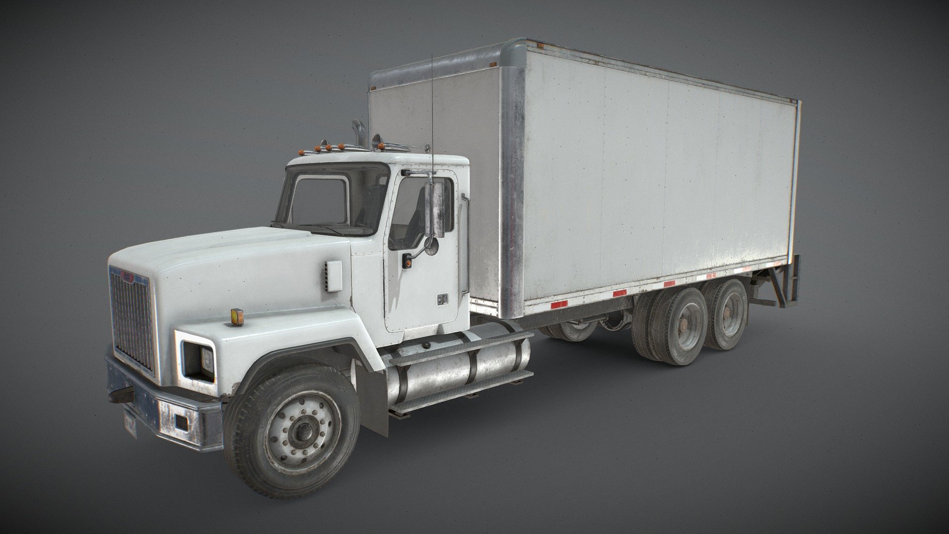 Classic Cargo Truck 3d model