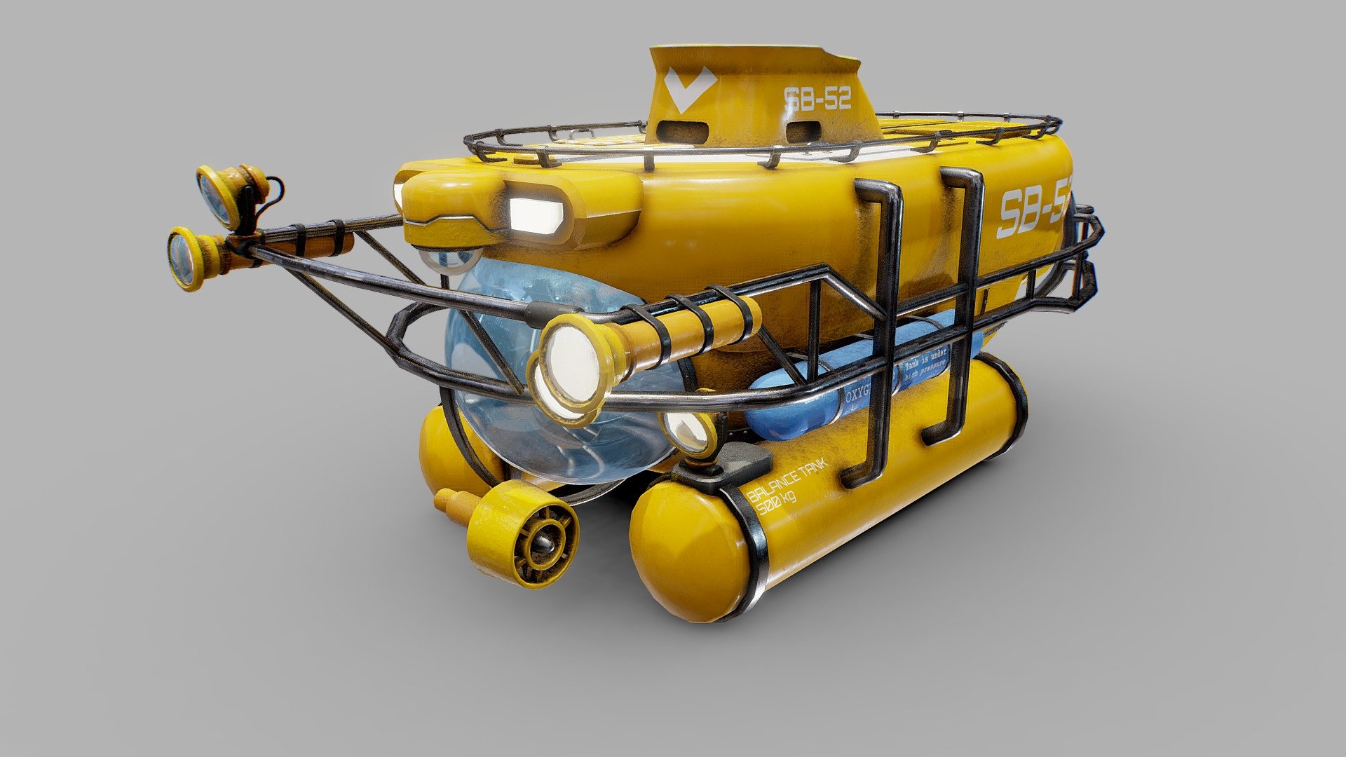 The Abyss Submarine 3d model