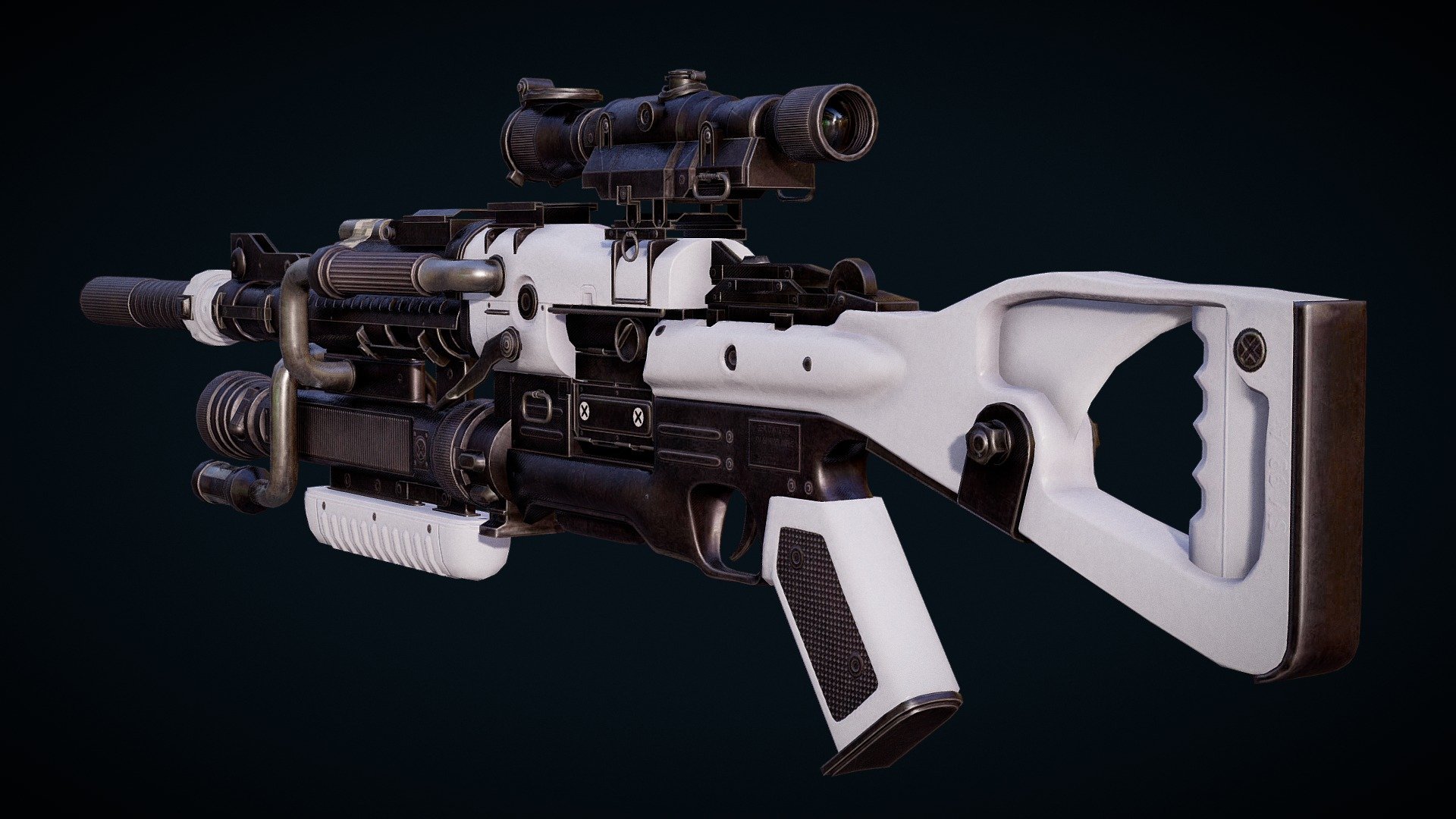 Sci-FI Sniper Rifle 3d model