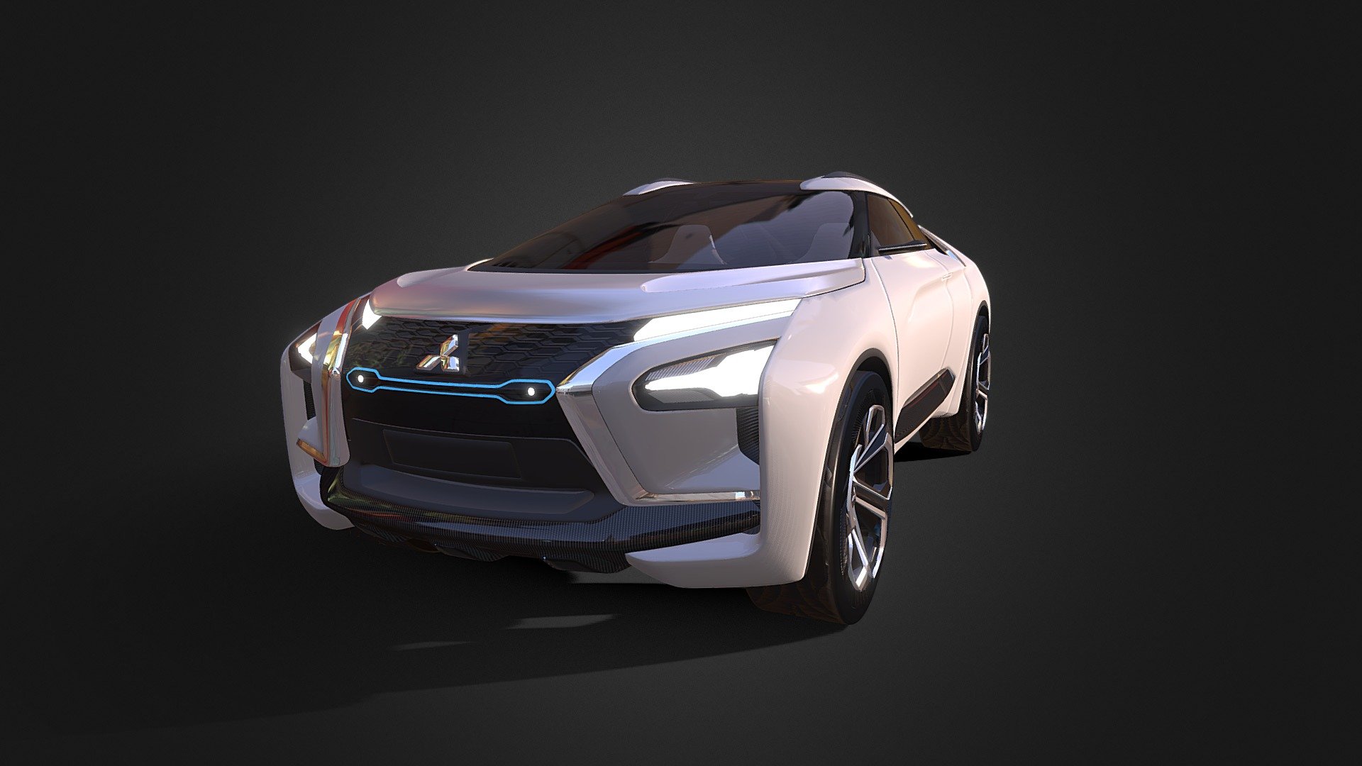 Mitsubishi E-Evoluation Concept 3d model