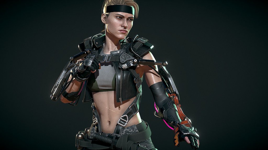 Sonya Blade 3d model