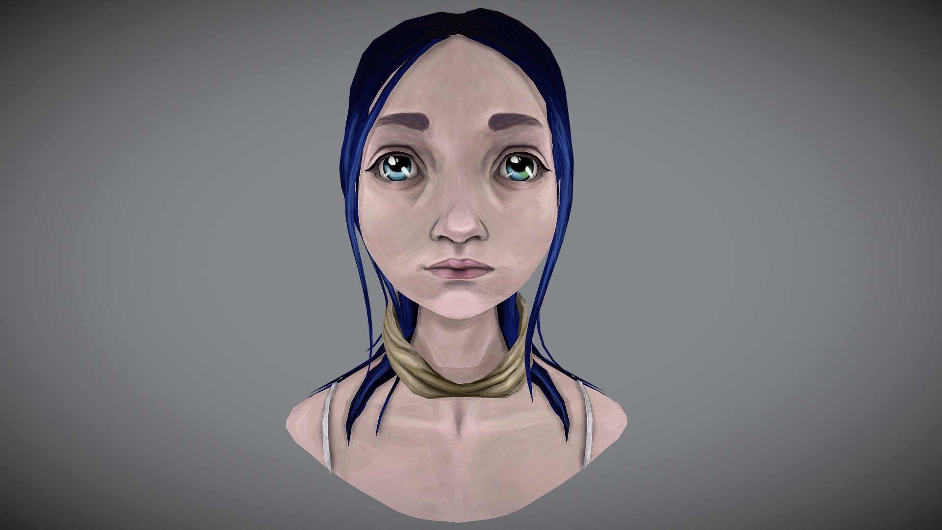 Character Bust 3d model