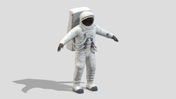 A7L Space Suit Low Poly PBR Realistic