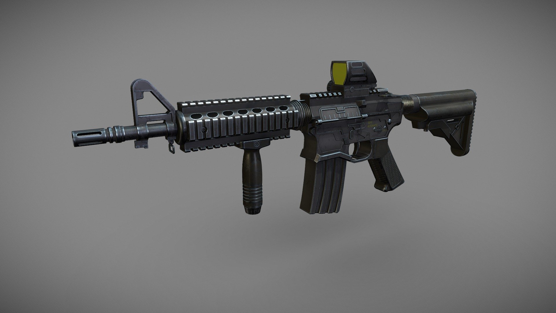 m4 Carbine Rifle 3d model