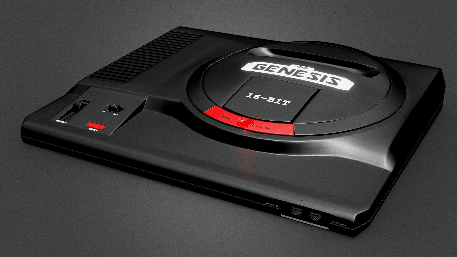 Sega-Genesis-16Bit 3d model