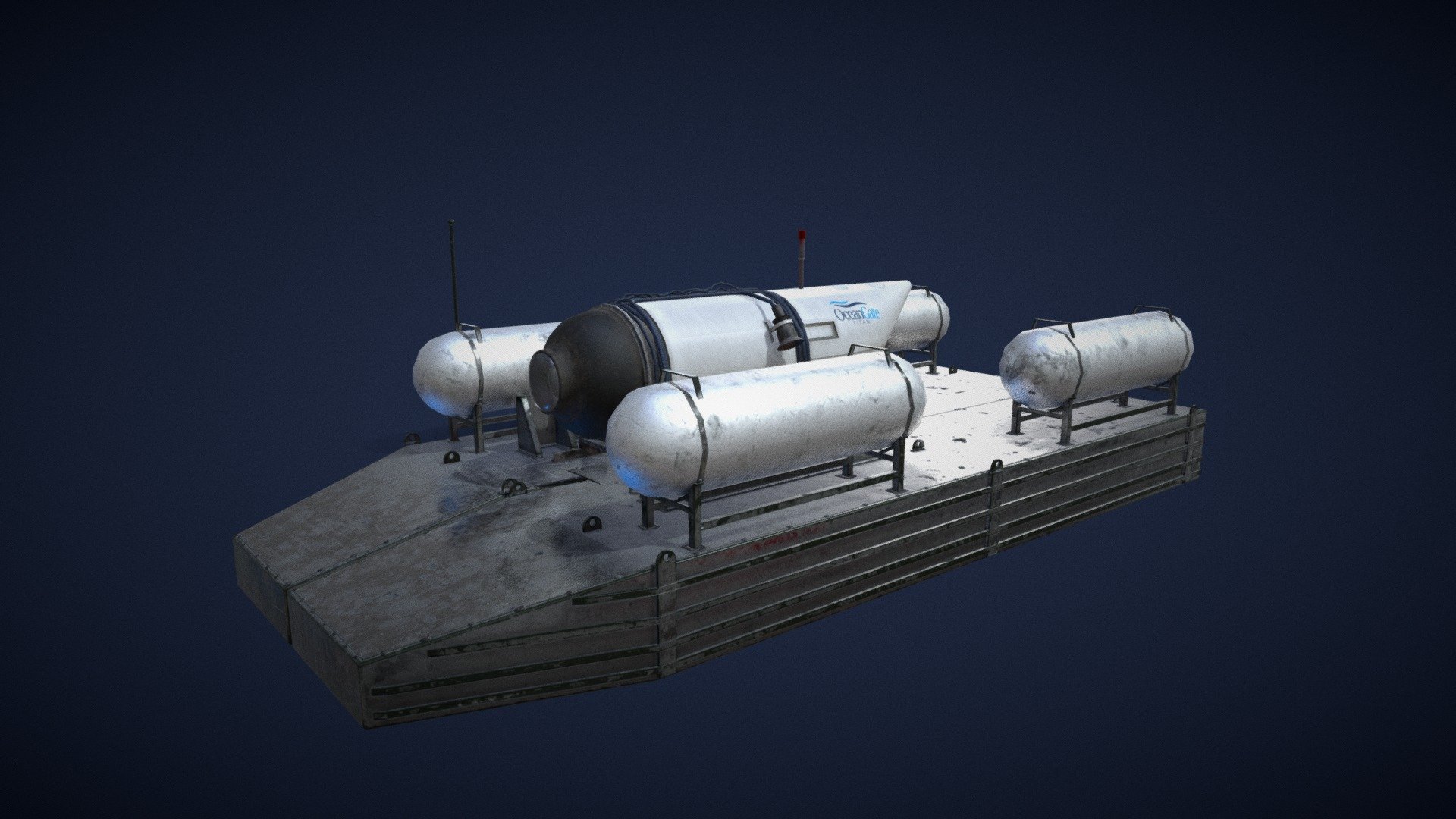 Submarine Titan (OceanGate) 3d model