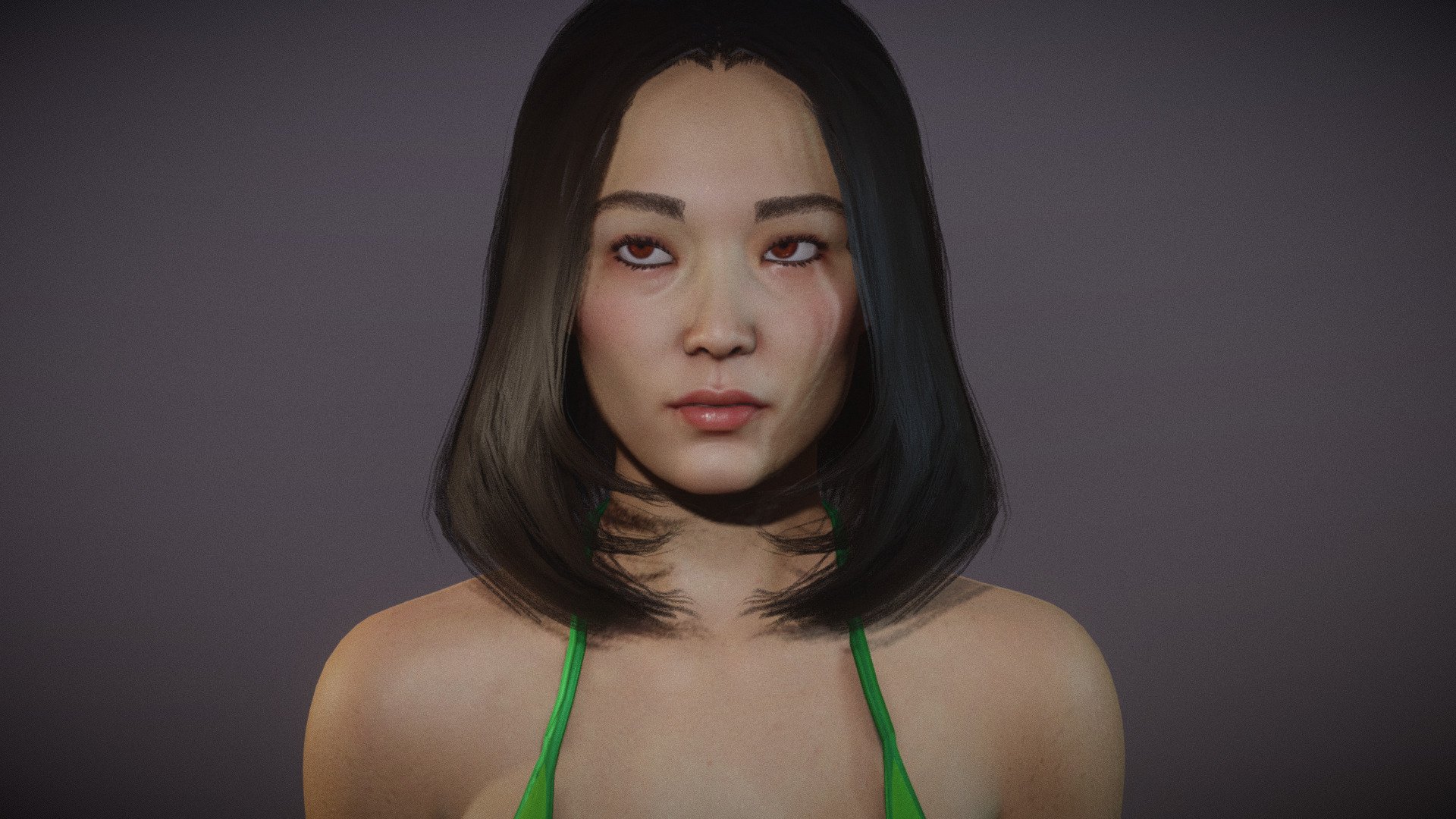 Asian Female 3d model