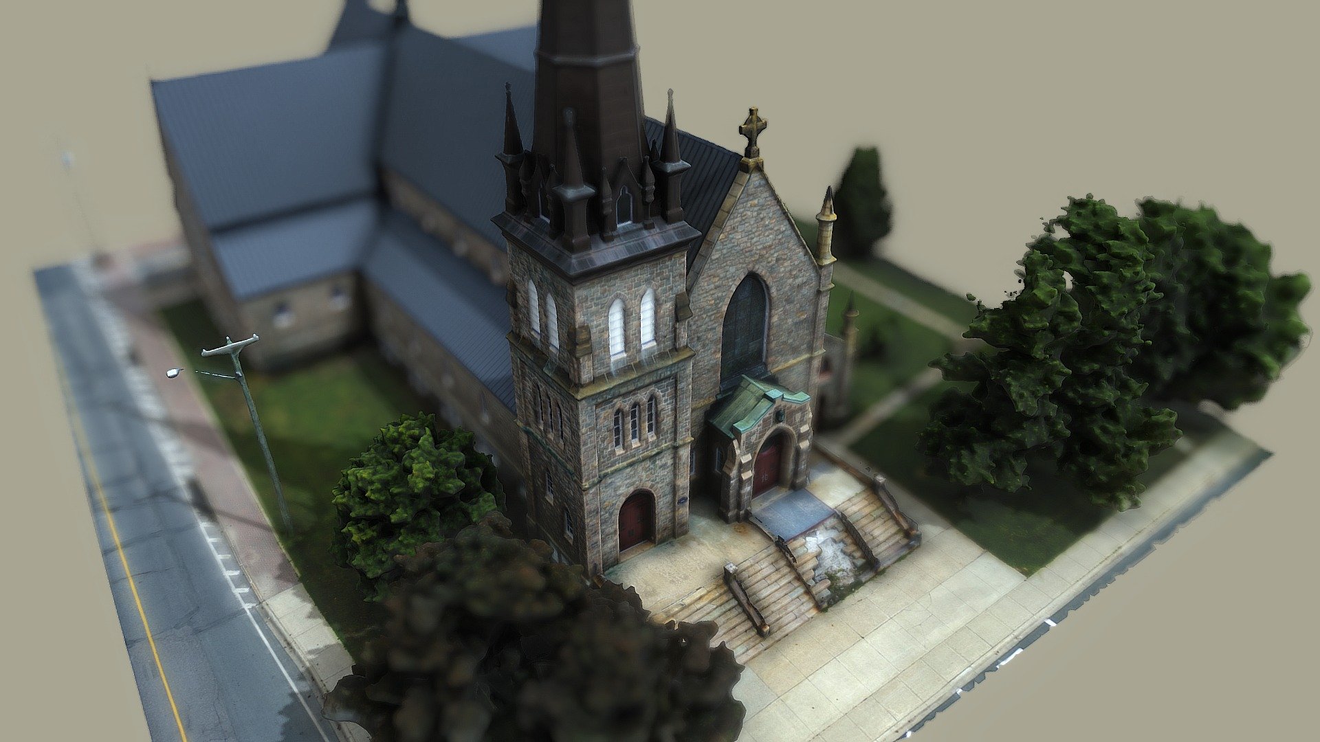 Sacred Heart Cathedral 3d model