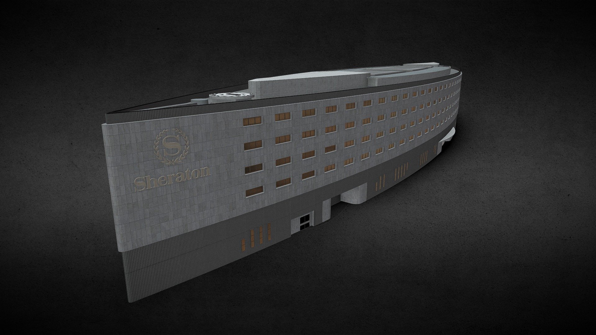 Sheraton Hôtel 3d model