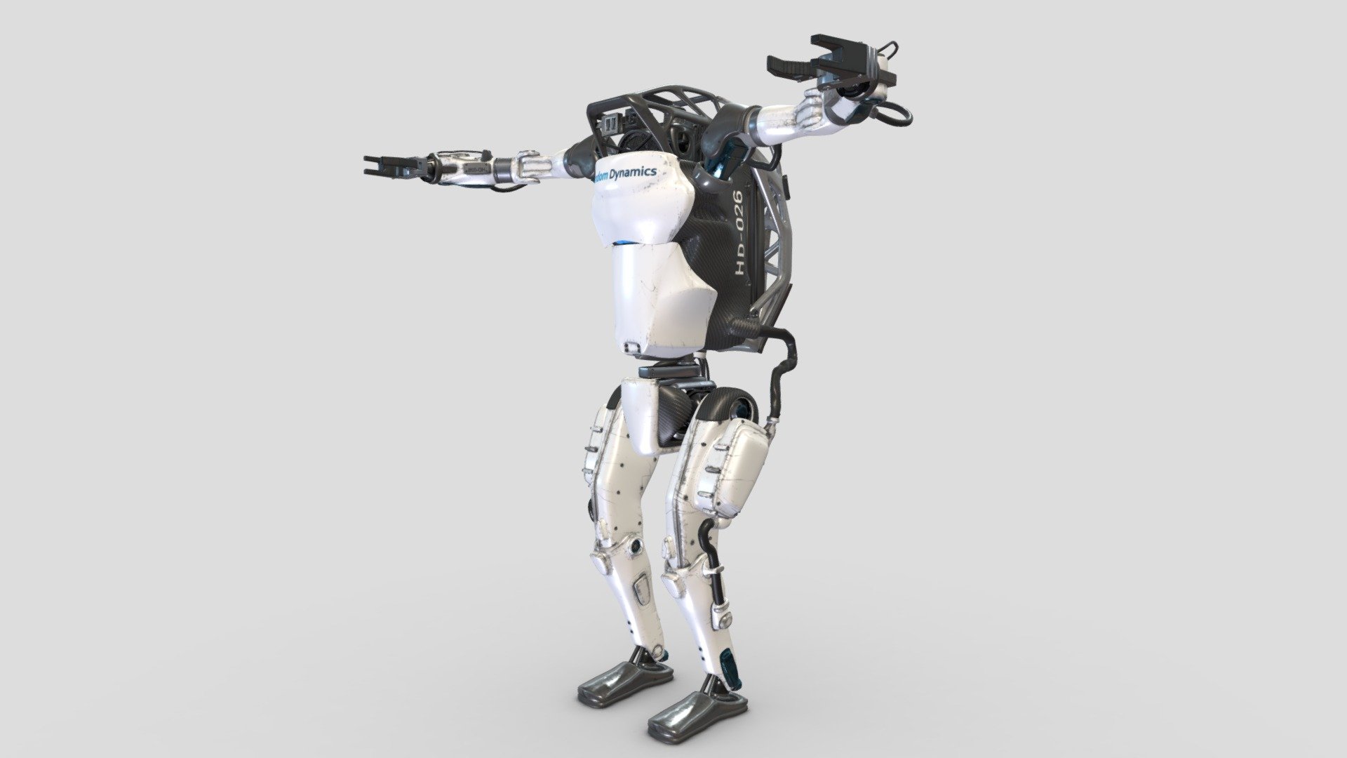 Robot Random Dynamics 2023 Atlas full rigged 3d model