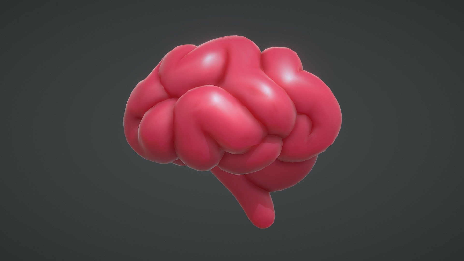 Brain 🧠 cartoon 3d model