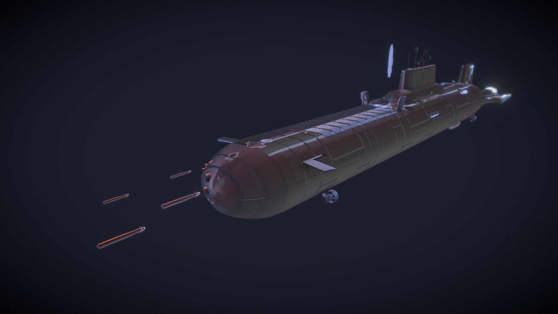 Akula Typhoon 3d model