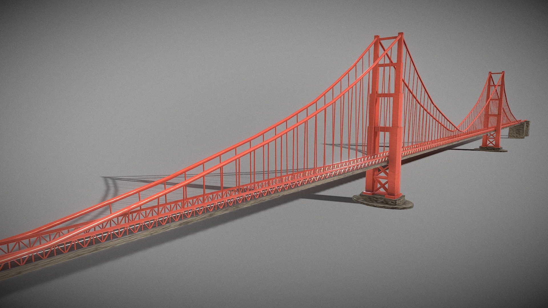 Gloden Gate Bridge 3d model