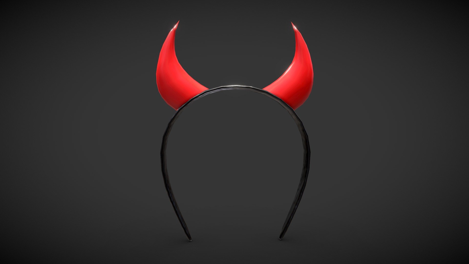 Devil Headband 3d model