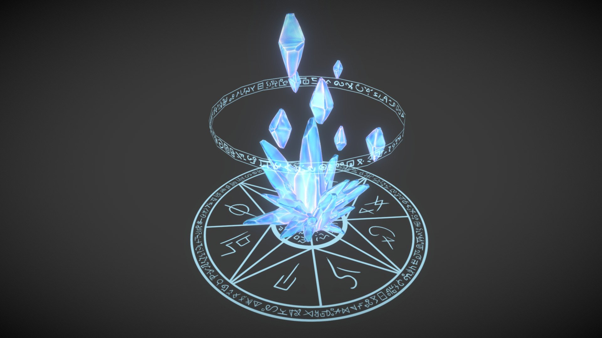 Magic Crystals 3d model