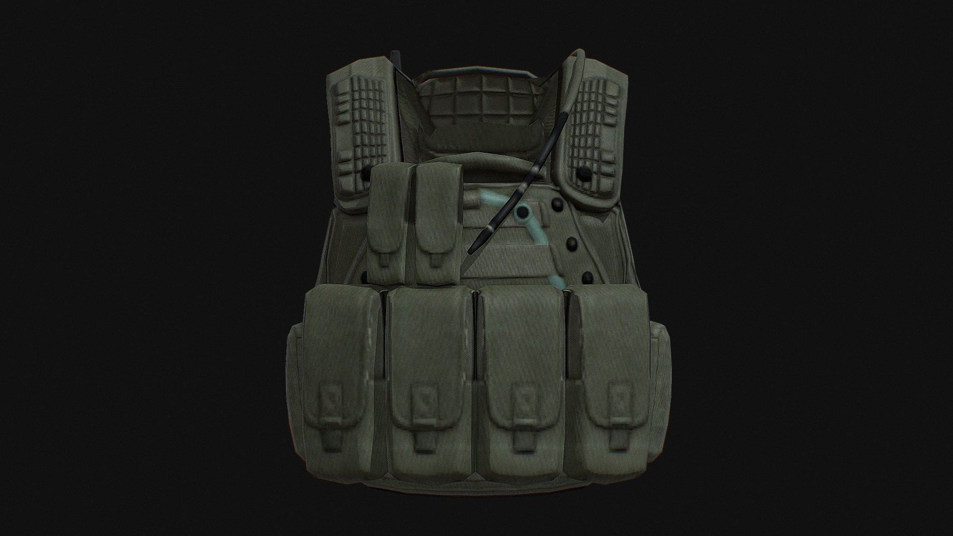 TVC Plate Armor Vest 3d model