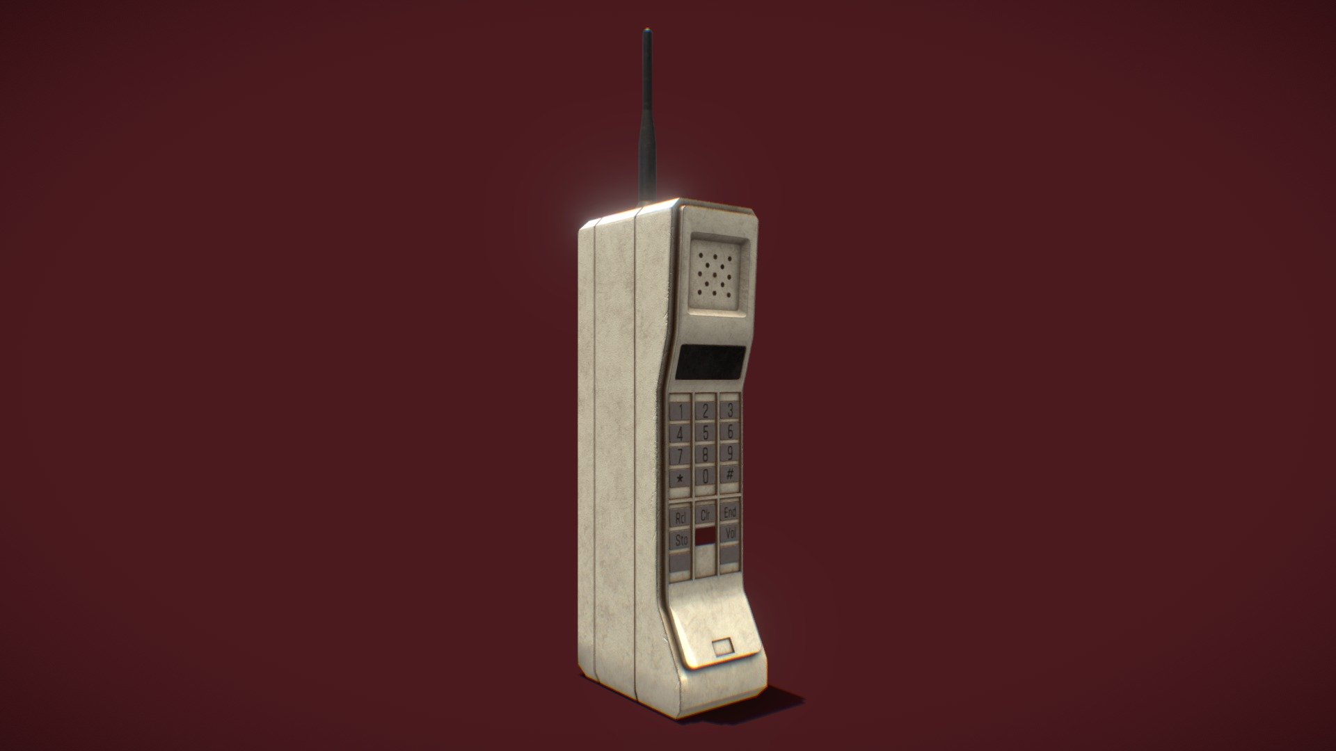 Old Mobile Phone 3d model