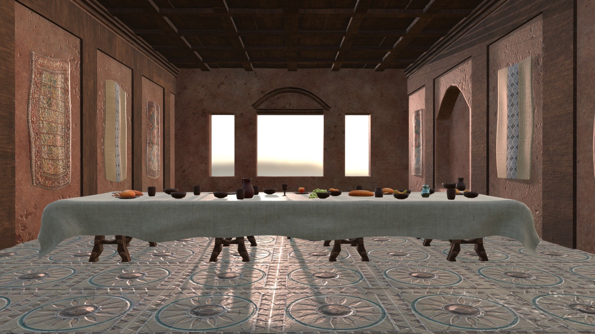 15 minuts before Last Supper 3d model