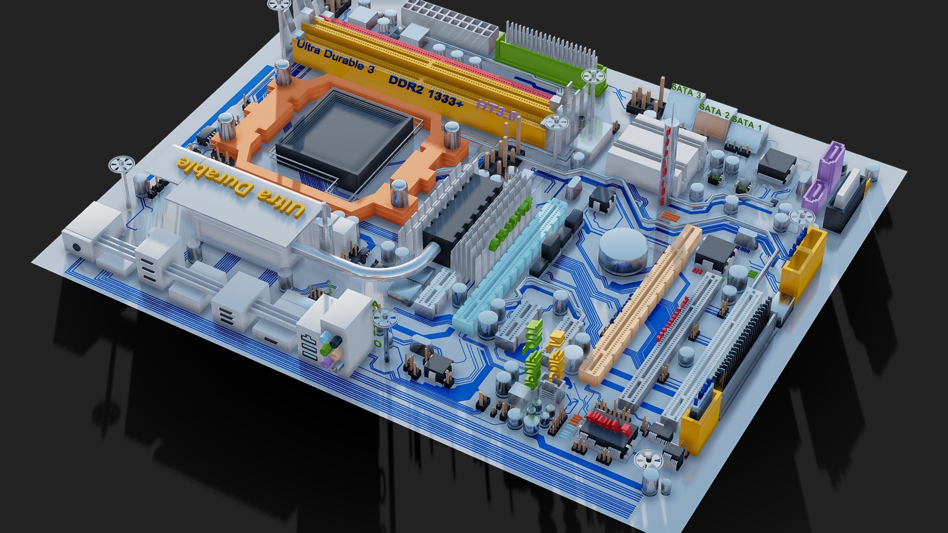 Circuit City 03 3d model