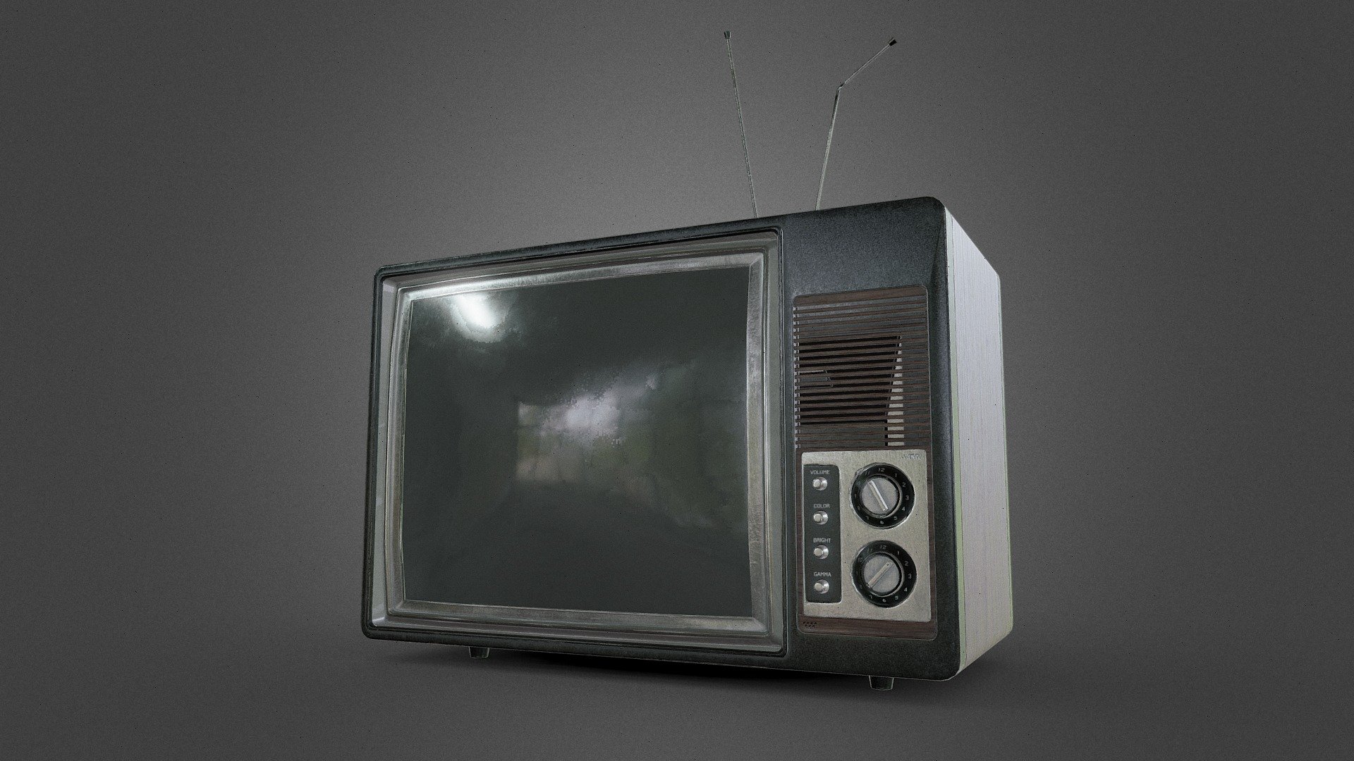 Vintage TV 3d model