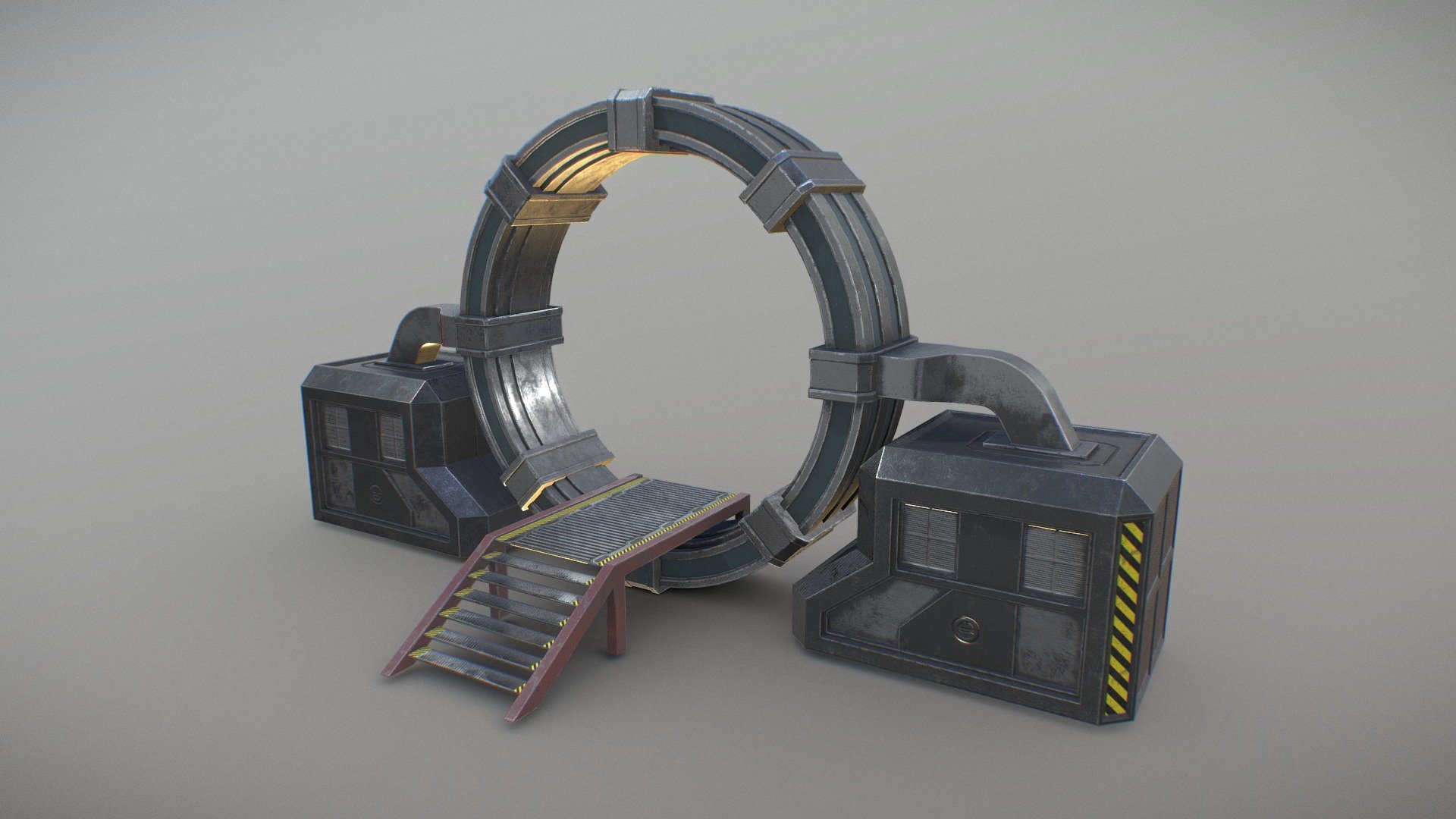 Sci-Fi Portal Gateway 3d model