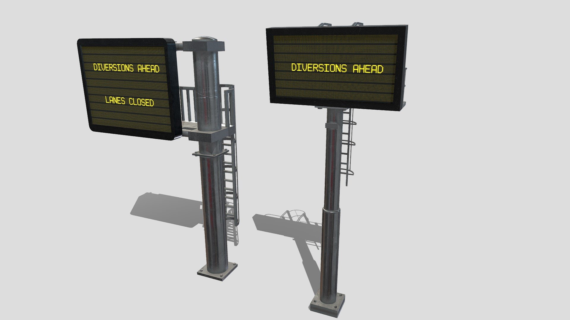 Motorway Signs 3d model