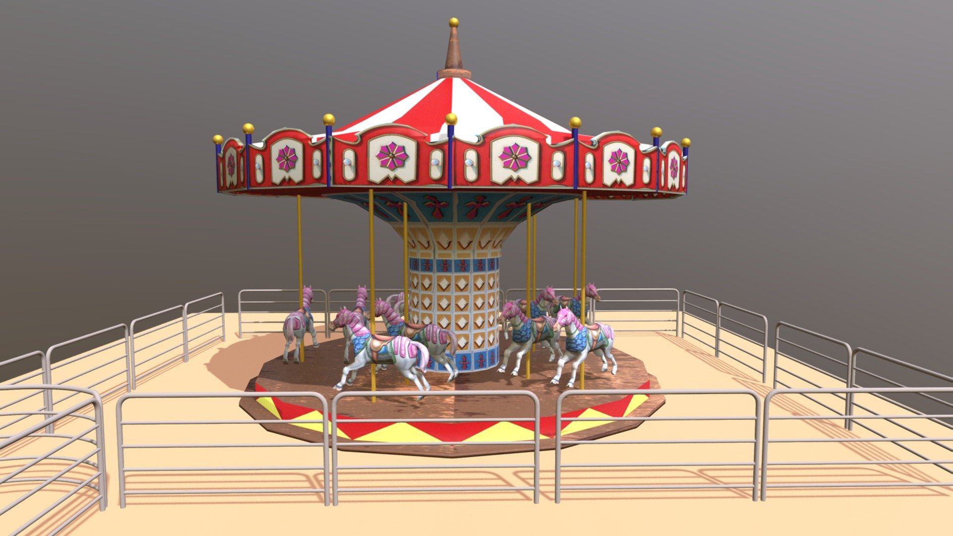 Carousel 3D 3d model