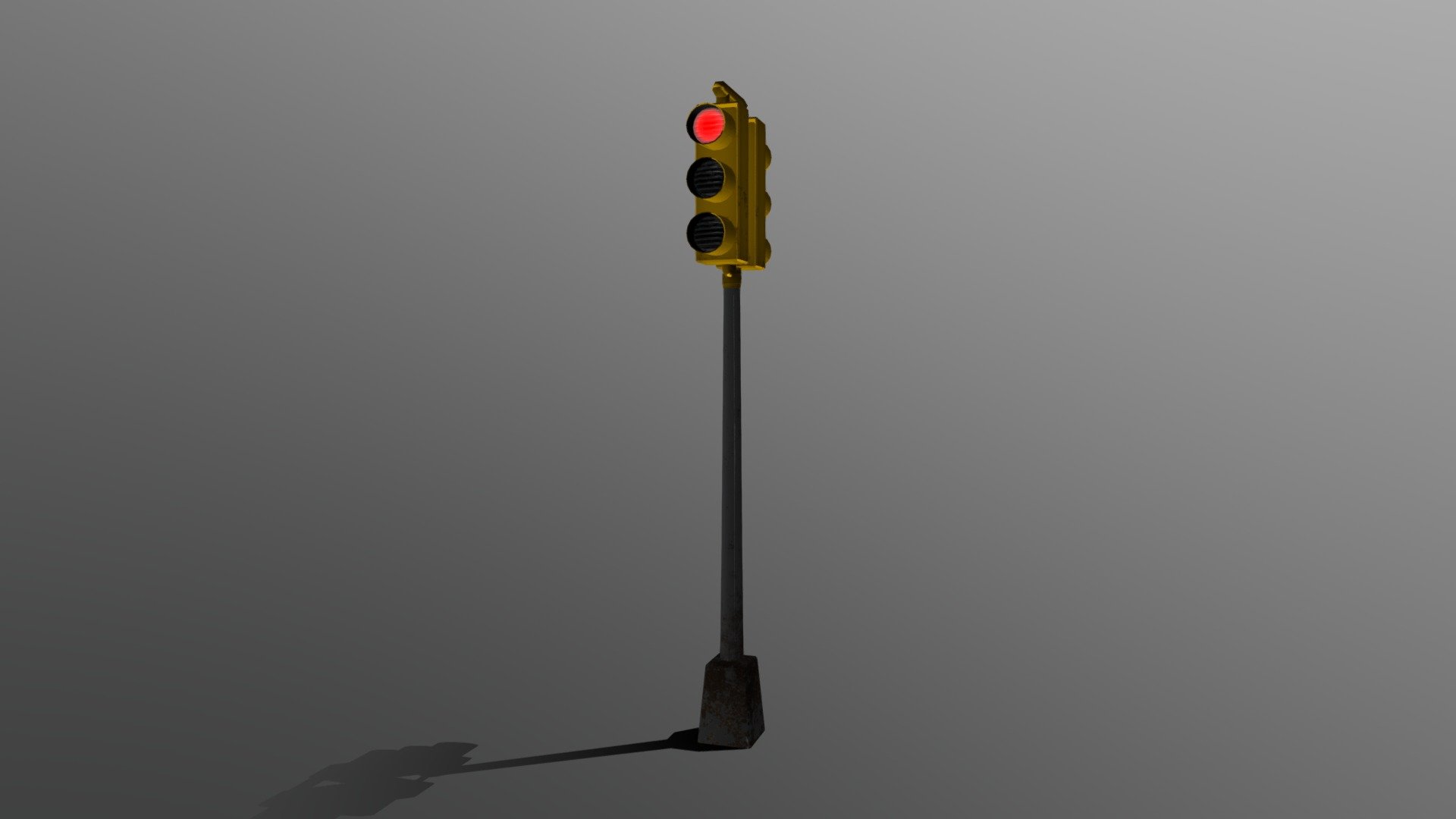 N.Y.C 80s traffic lights 3d model