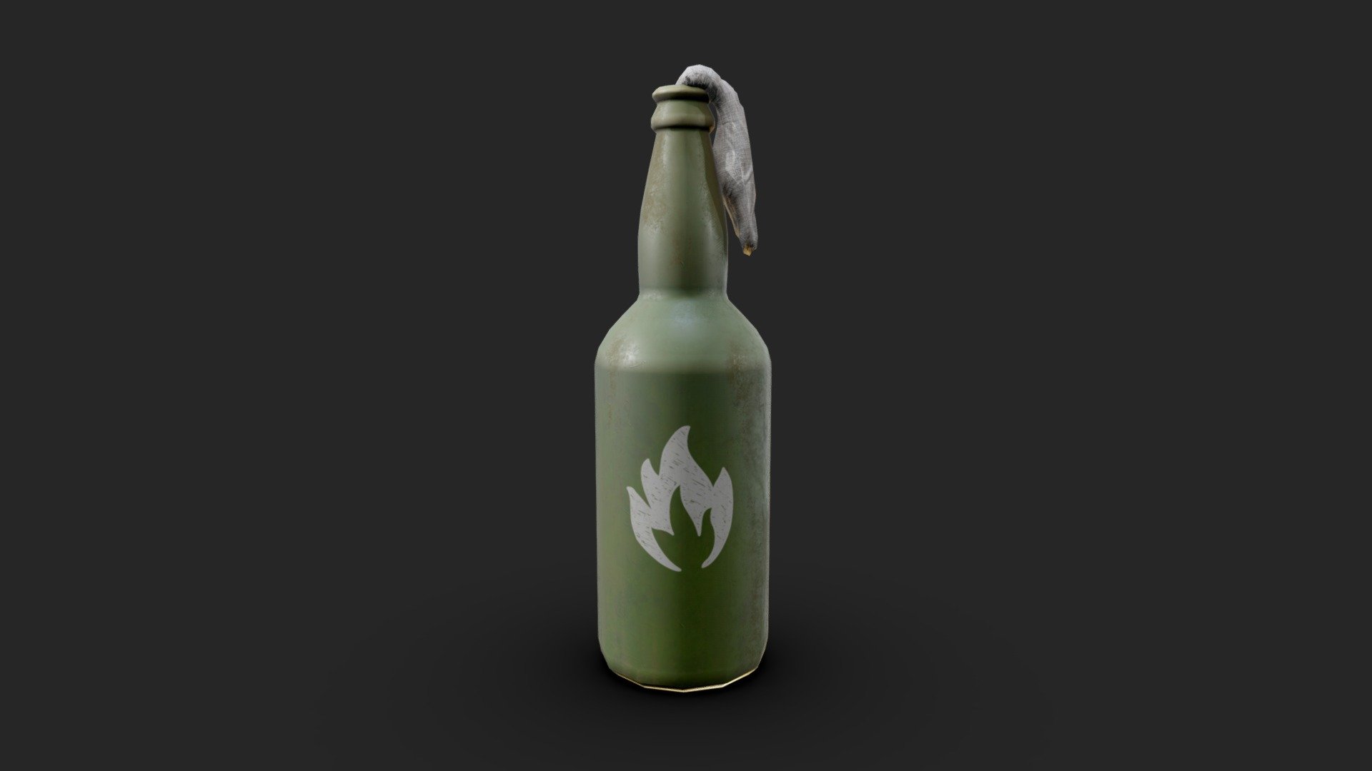 Molotov cocktail 3d model