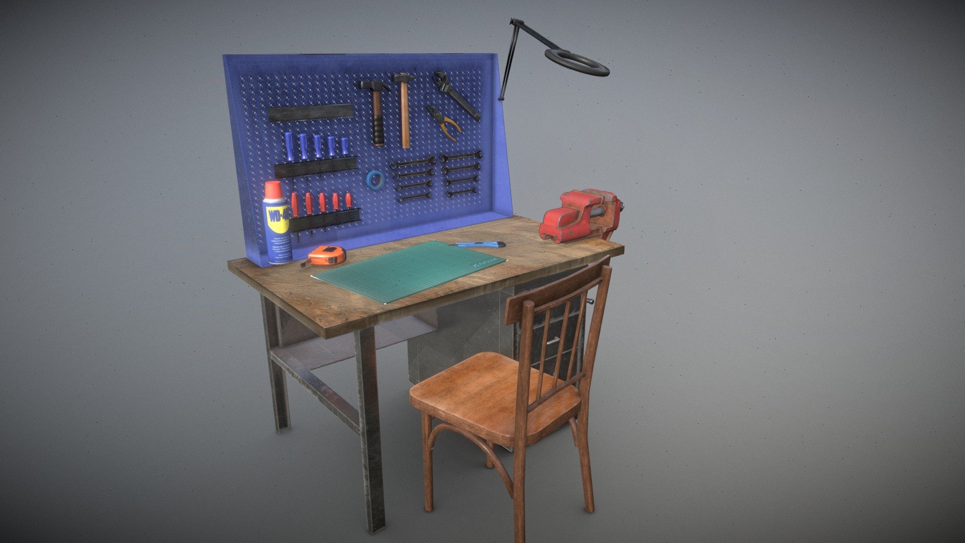 WorkBench Station Tools 3d model