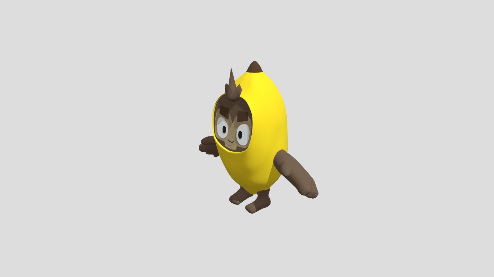 Banana Monkey 3d model