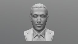 Mark Zuckerberg bust for 3D printing