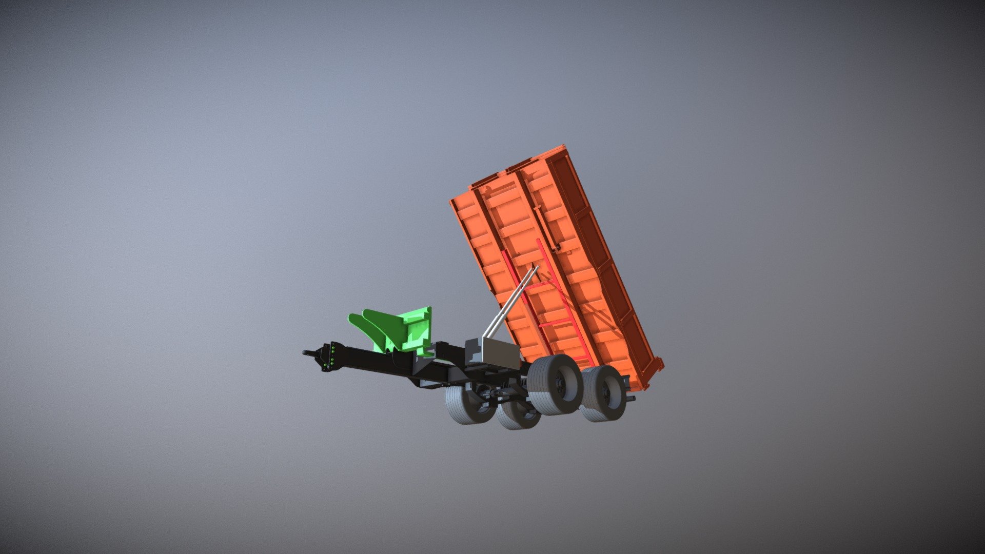 Rebber Duck Dump Trailer Underslung 3d model