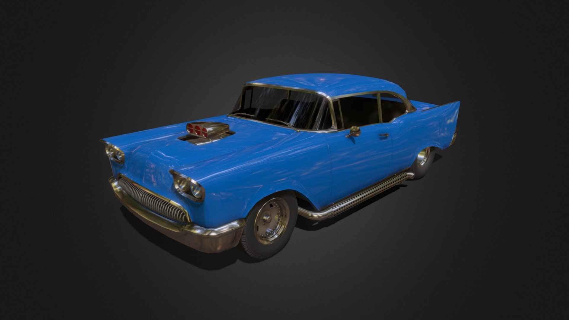 1950s Hot Rod 3d model