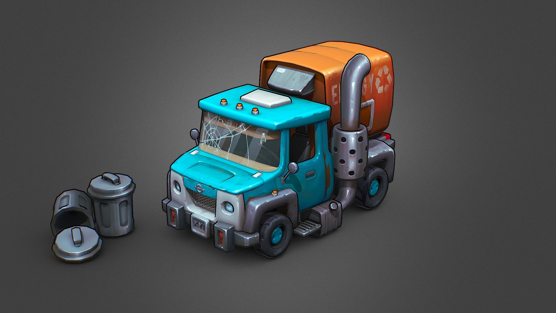 stylized car 3d model