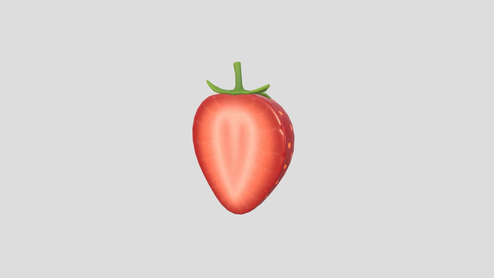 Strawberry Slice 3d model