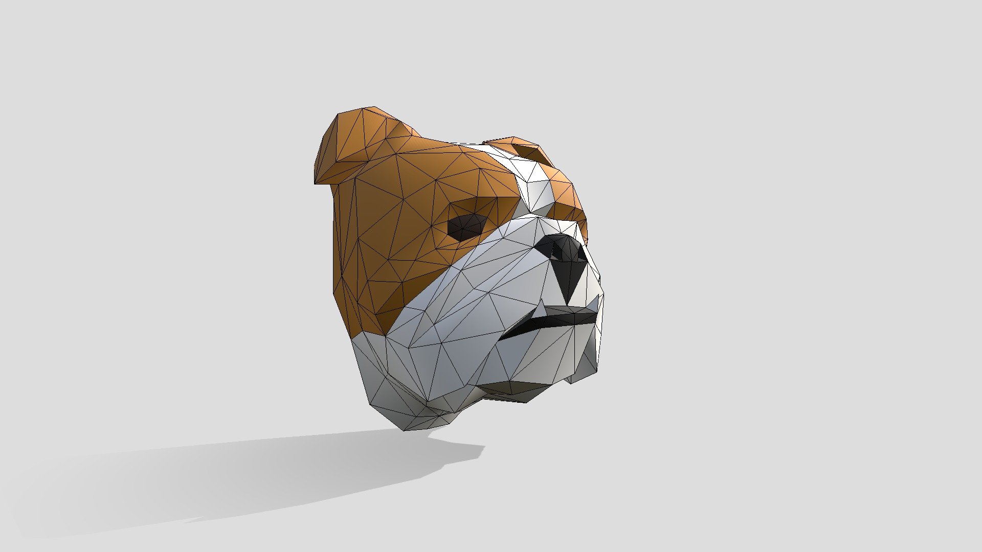 Bulldog Con Colmillos 3d model