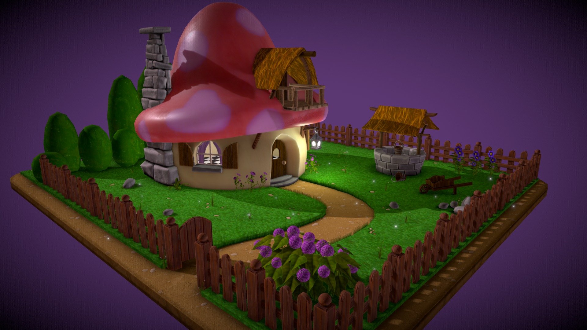 Smurfs Village 3d model