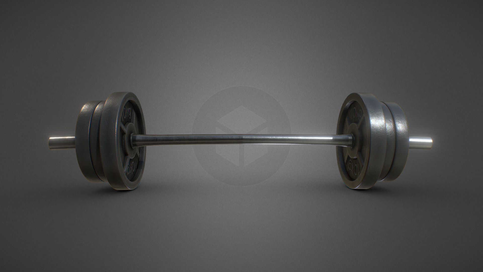 Barbell 3d model