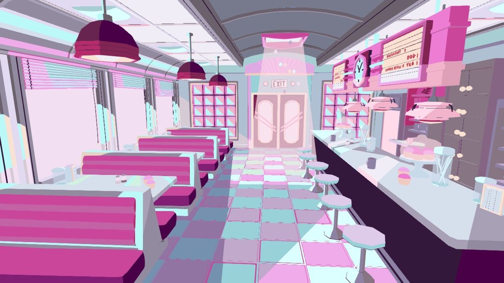 Steven Universe Cafe 3d model