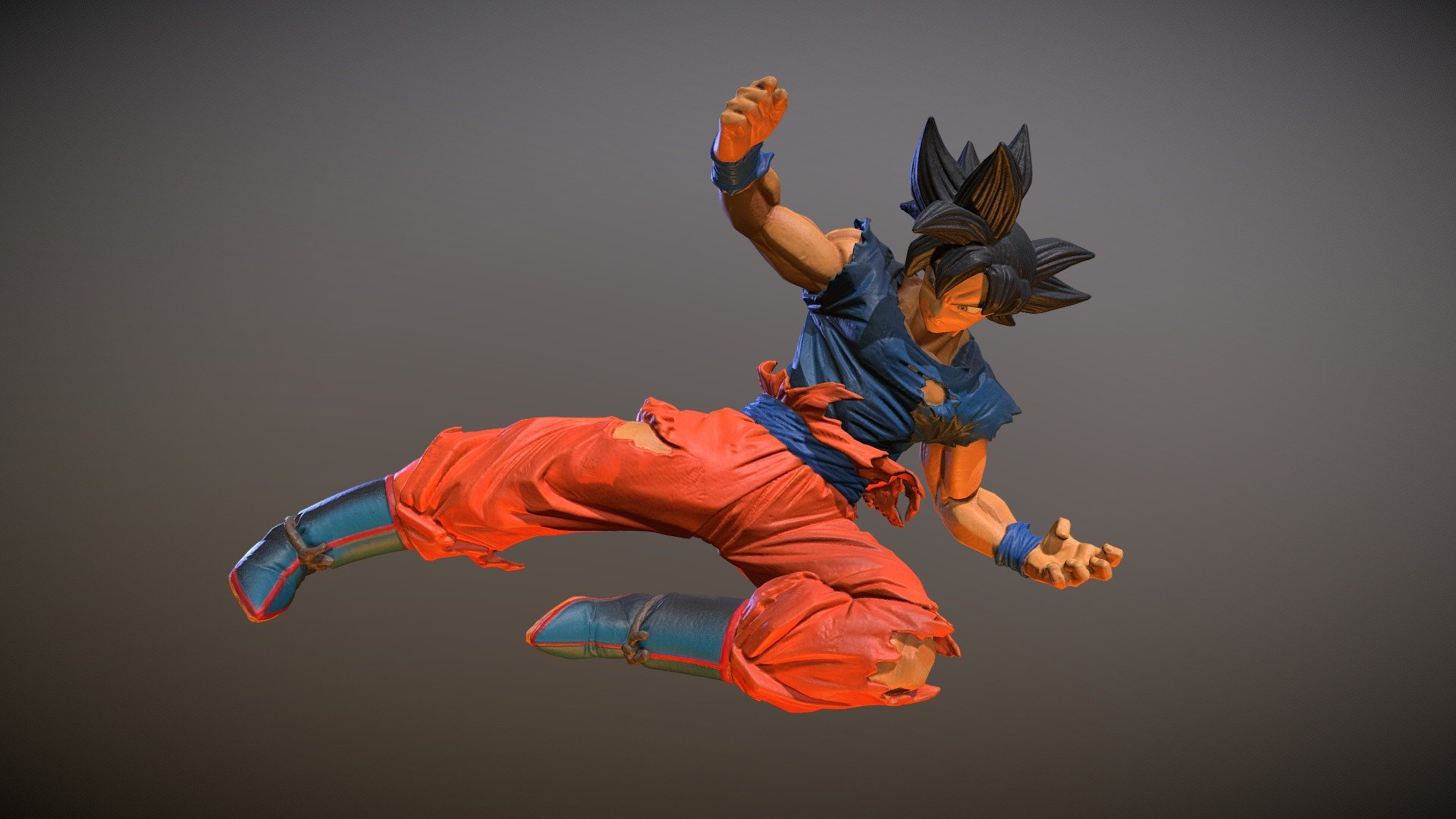 Goku 01 HD Low Res 3d model