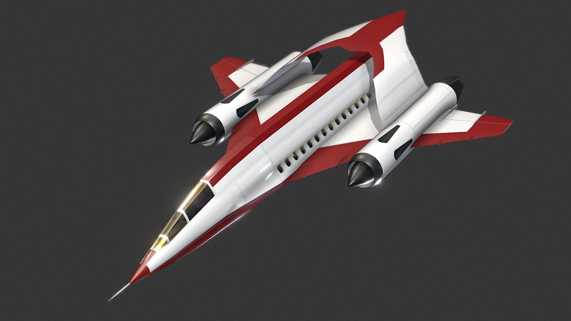 Supersonic Business Jet 3d model