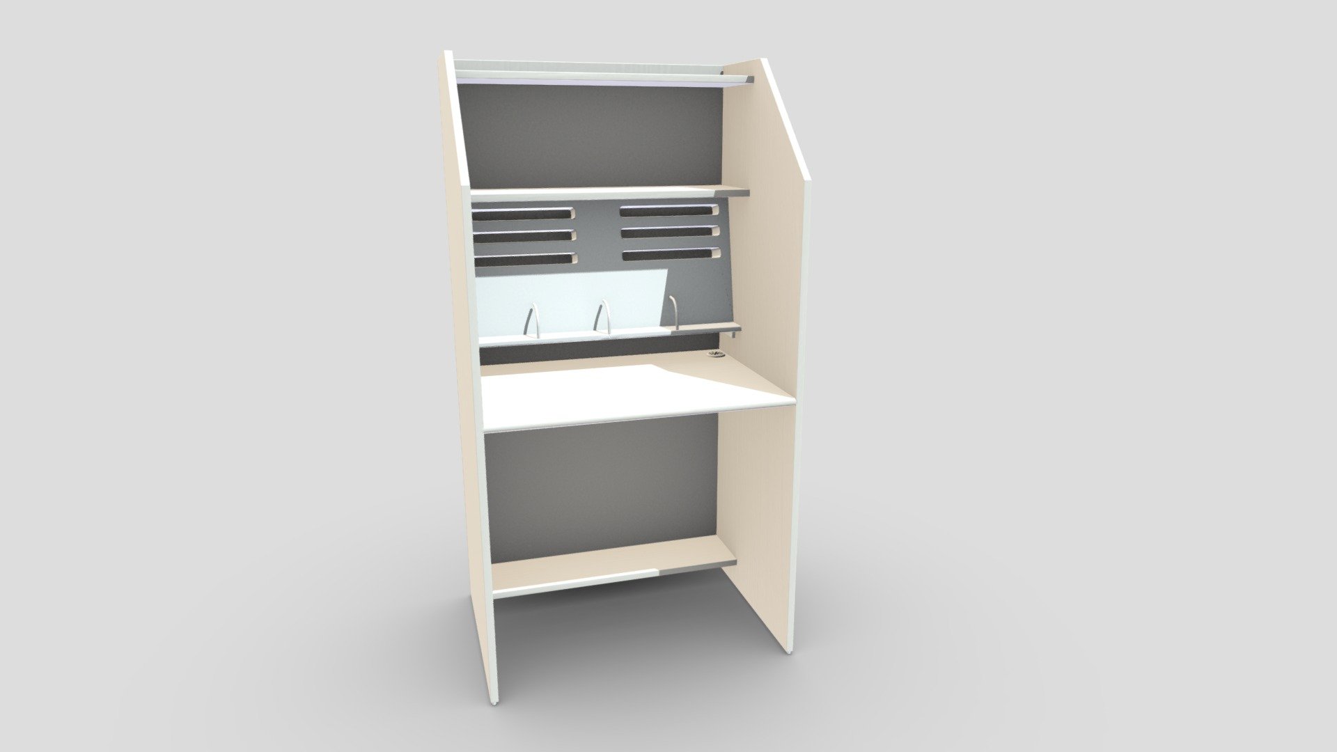 Itakaneo Reading Room Desk 3d model