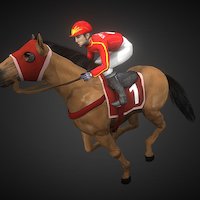 Horse and jockey