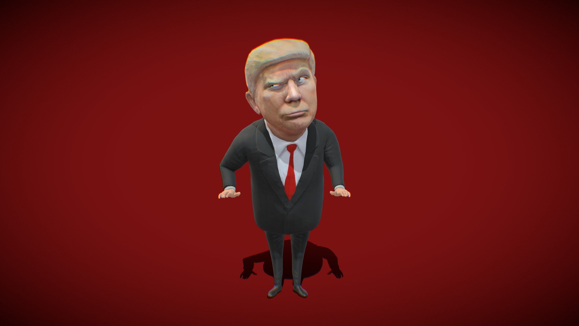 Trump 3d model