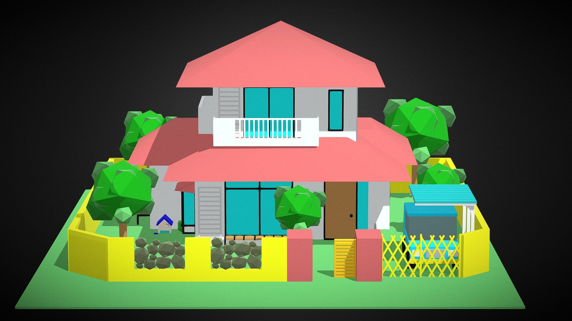 Crayon Shin-chans Home 3d model