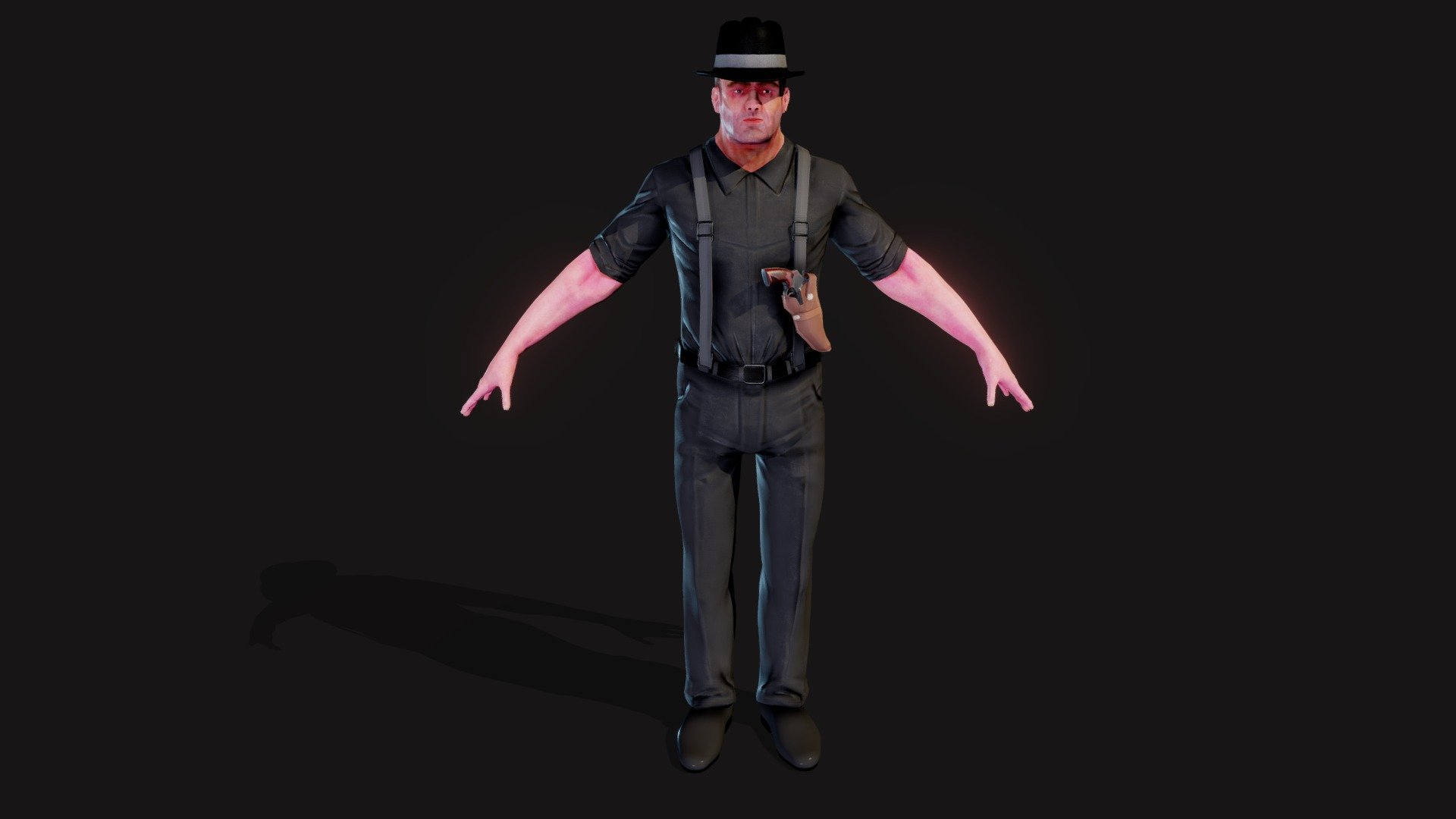 Ganster 3d model