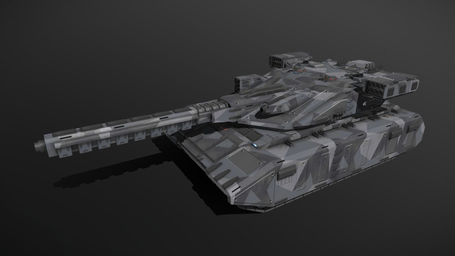 Scifi Overlord Siege Tank 3d model